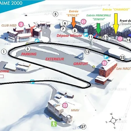 Apartment Aime 2000 - 3 Pieces 6/7 Pers - Aime 2000 - Partie Diamant -plagne Aime 2000 - J56a2 Mae-4141 *